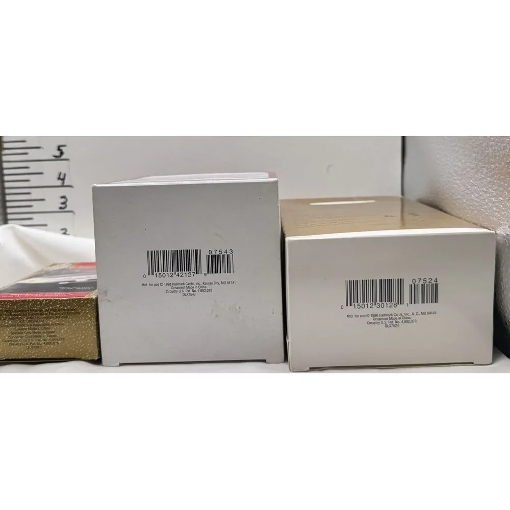 Hallmark Keepsake 3 Spacecraft Ornaments Vintage '92 '96 '98 Original Boxes Xmas